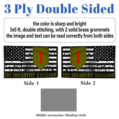 1st Infantry Division flag 3x5ft banner man cave