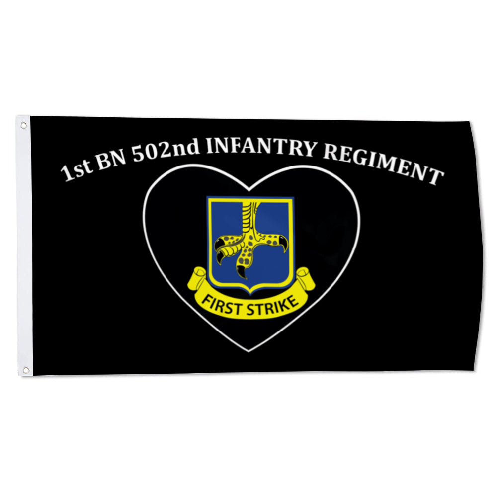 1st BN 502nd infantry regiment flag 3x5ft banner man cave