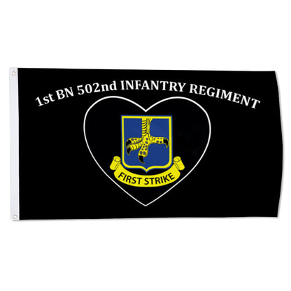 1st BN 502nd infantry regiment flag 3x5ft banner man cave