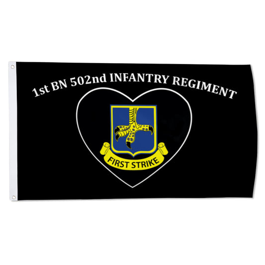 1st BN 502nd infantry regiment flag 3x5ft banner man cave