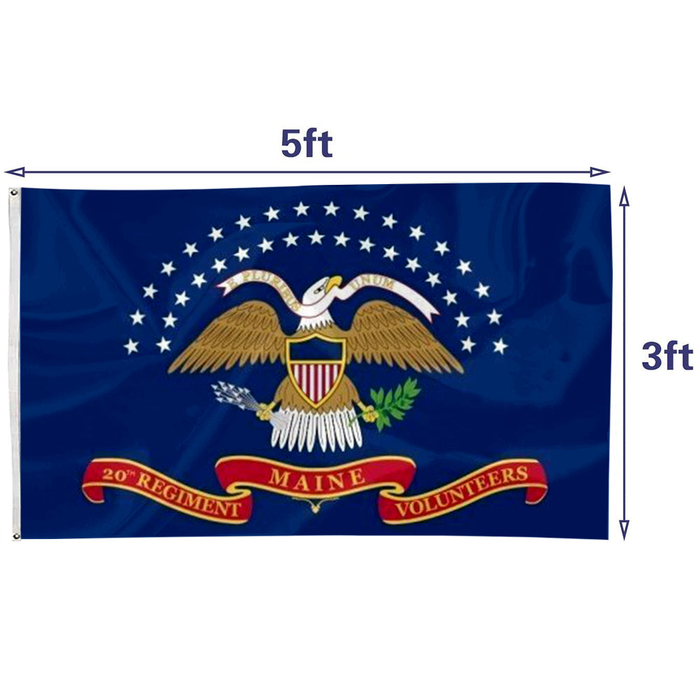 20th Maine Volunteer Infantry Regiment flag Union Army Civil War flags 3x5ft banner man cave