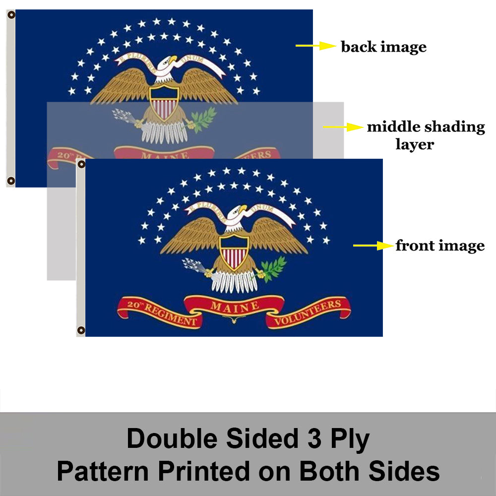 20th Maine Volunteer Infantry Regiment flag Union Army Civil War flags 3x5ft banner man cave