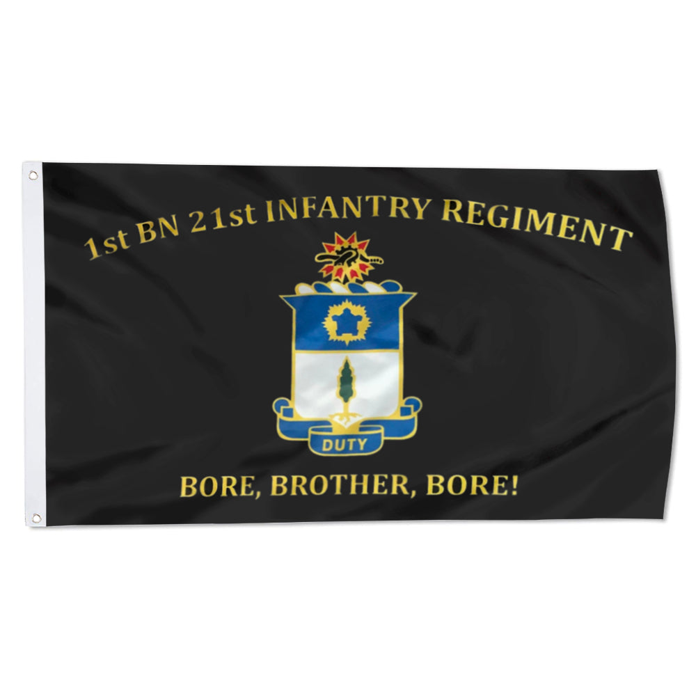 1st BN 21st Infantry Regiment Bore,Brother,Bore flag 3x5ft banner man cave