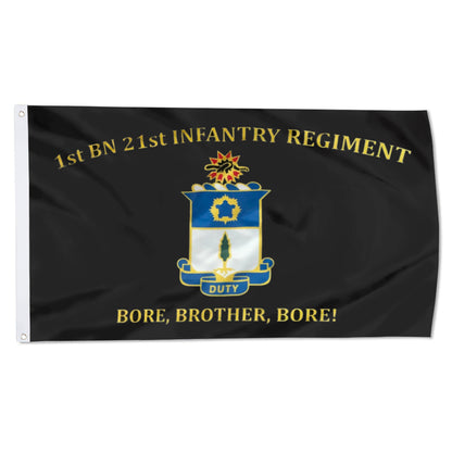 1st BN 21st Infantry Regiment Bore,Brother,Bore flag 3x5ft banner man cave