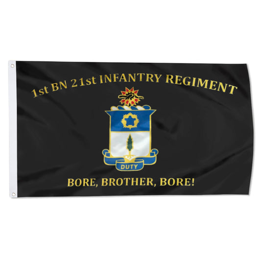 1st BN 21st Infantry Regiment Bore,Brother,Bore flag 3x5ft banner man cave