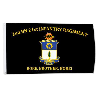 2nd BN 21st Infantry Regiment Bore,Brother,Bore flag 3x5ft banner man cave