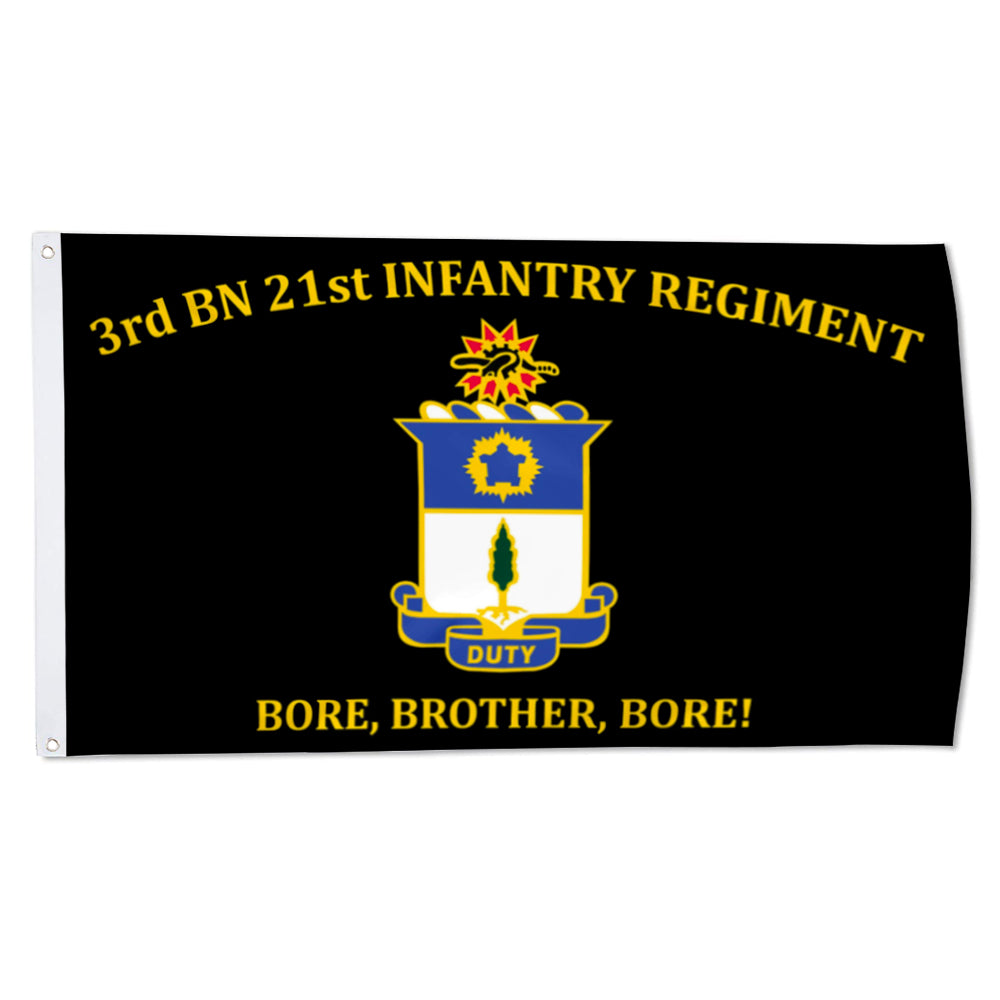 3rd BN 21st Infantry Regiment Bore,Brother,Bore flag 3x5ft banner man cave