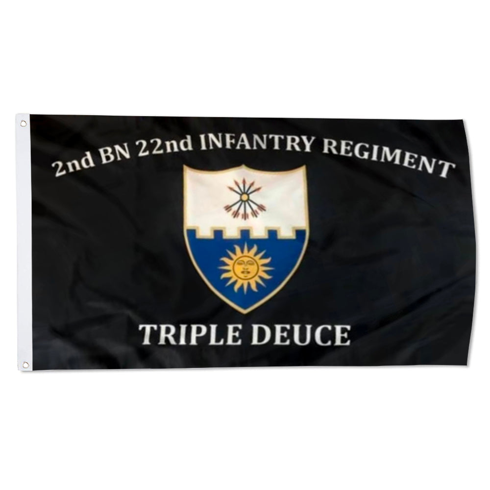 2nd bn 22nd Infantry Regiment flag 3x5ft banner man cave