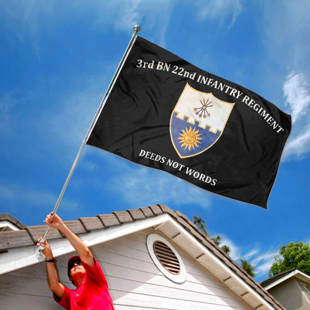 3rd bn 22nd Infantry Regiment flag 3x5ft banner man cave