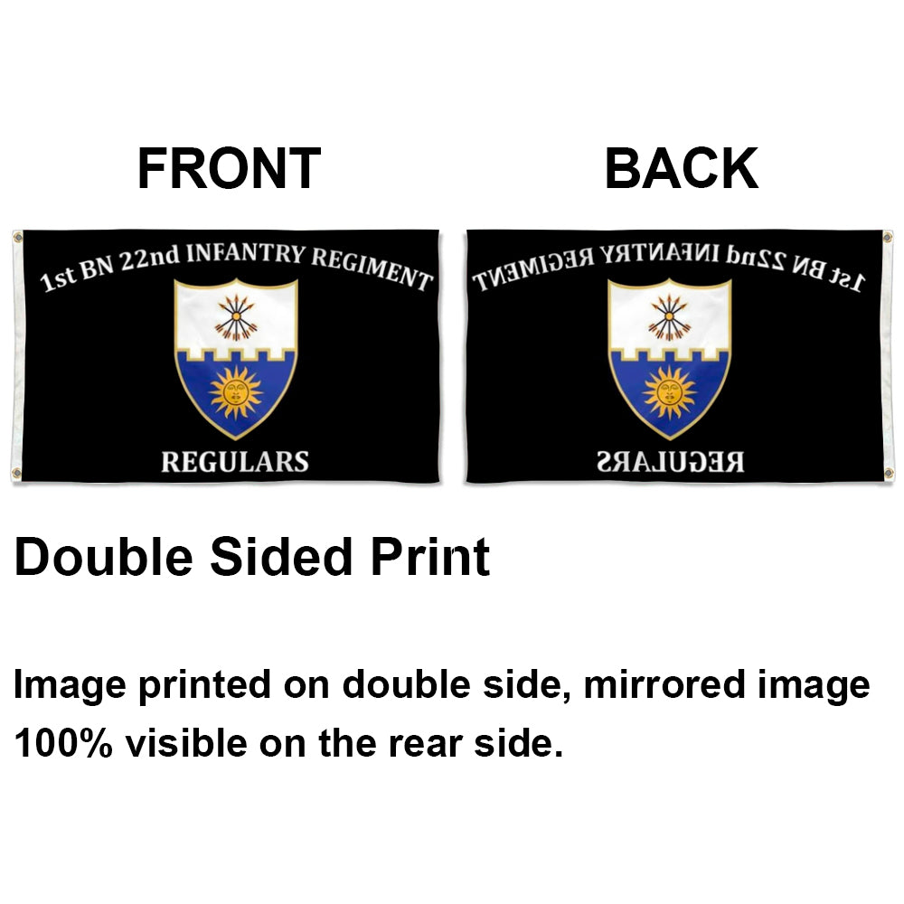 1st bn 22nd Infantry Regiment flag 3x5ft banner man cave