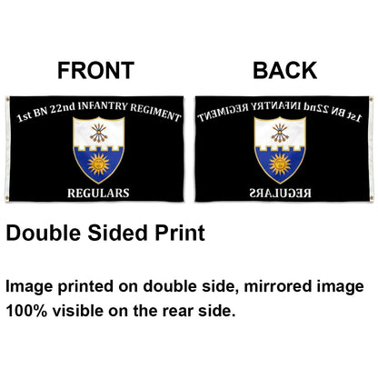 1st bn 22nd Infantry Regiment flag 3x5ft banner man cave