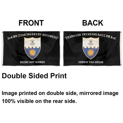 3rd bn 22nd Infantry Regiment flag 3x5ft banner man cave