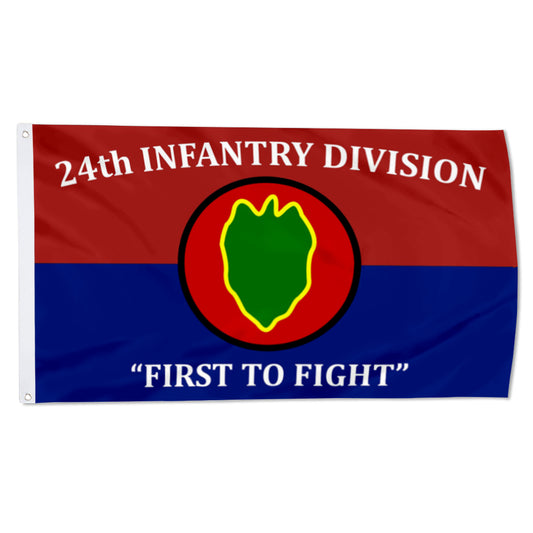 24th Infantry Division flag First to Fight flags 3x5ft banner man cave 2