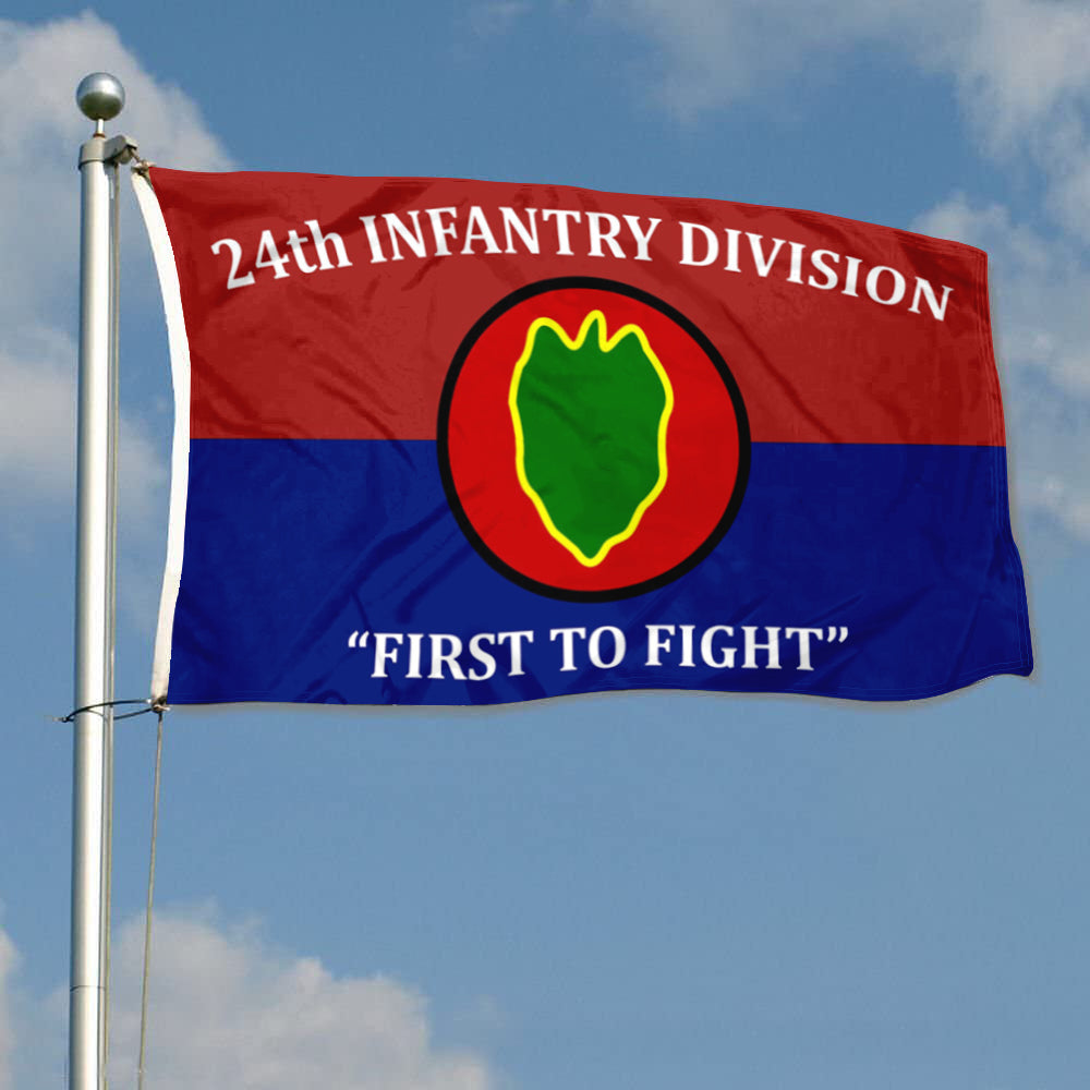 24th Infantry Division flag First to Fight flags 3x5ft banner man cave 2