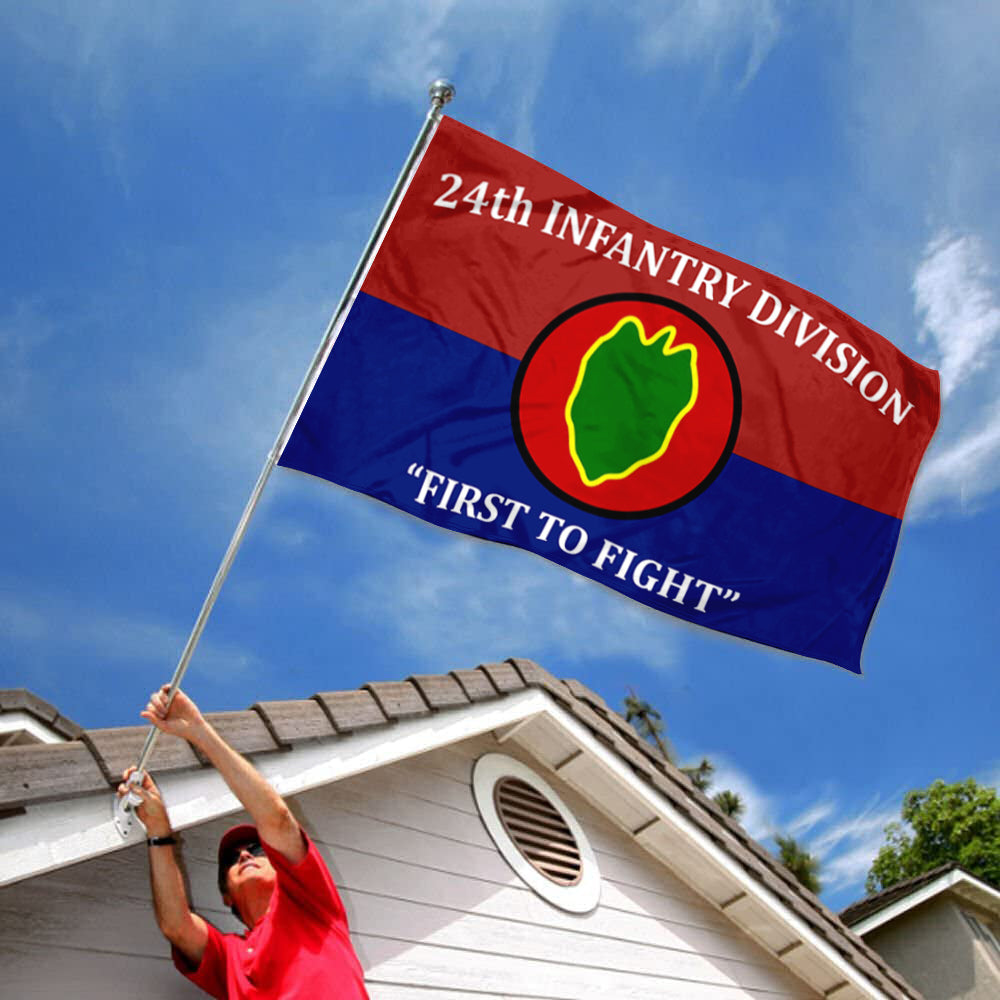 24th Infantry Division flag First to Fight flags 3x5ft banner man cave 2