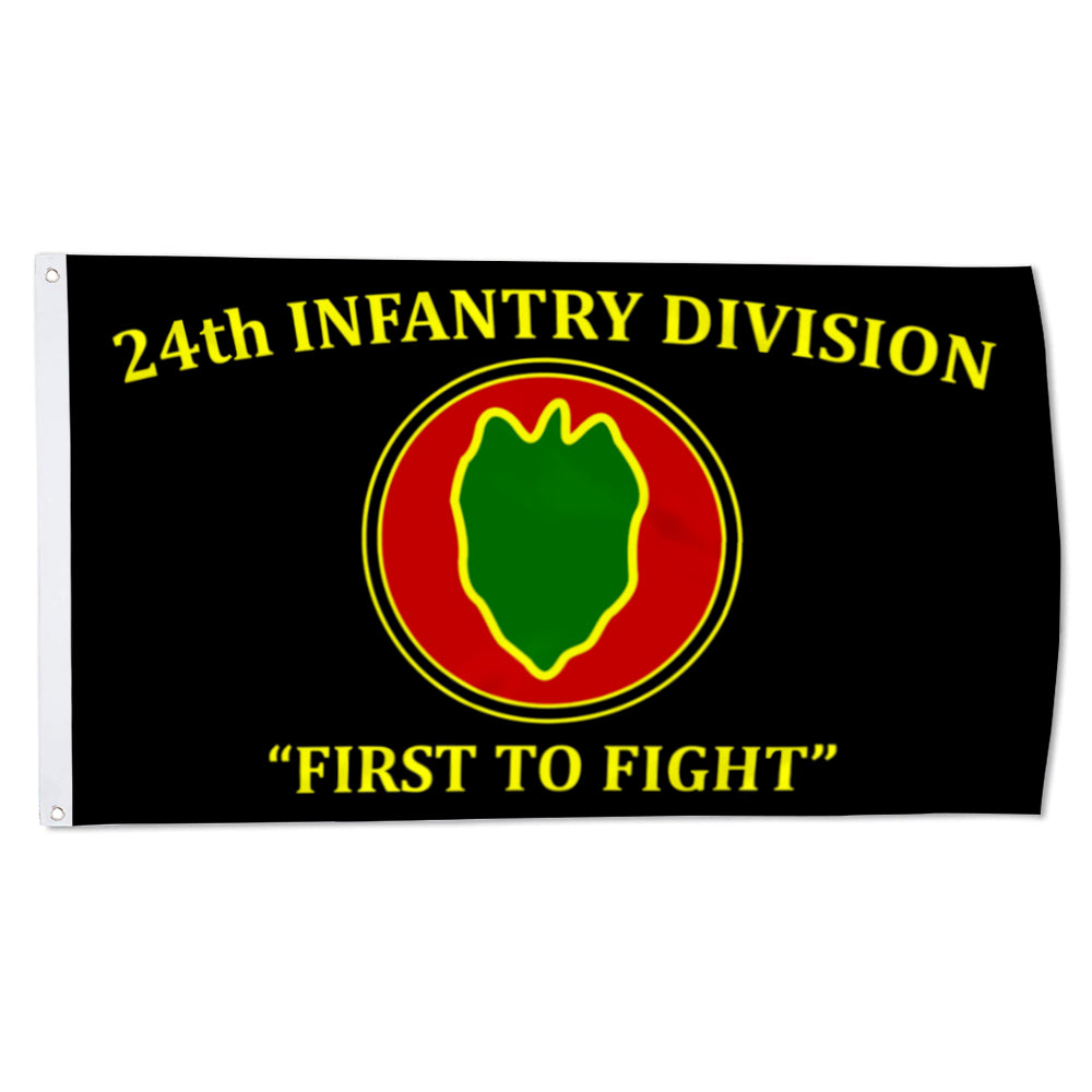 24th Infantry Division flag First to Fight flags 3x5ft banner man cave