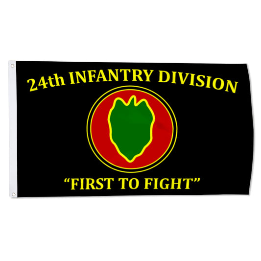 24th Infantry Division flag First to Fight flags 3x5ft banner man cave
