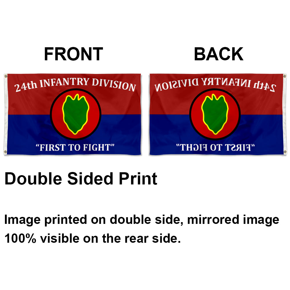 24th Infantry Division flag First to Fight flags 3x5ft banner man cave 2