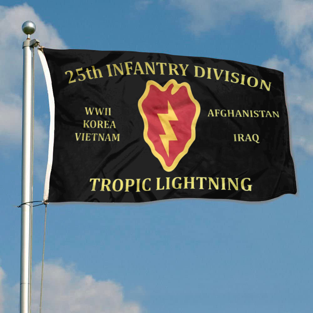 25th Infantry Division flag Tropic Lightning flags 3x5ft banner man cave