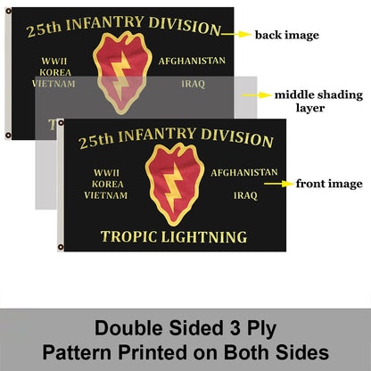25th Infantry Division flag Tropic Lightning flags 3x5ft banner man cave
