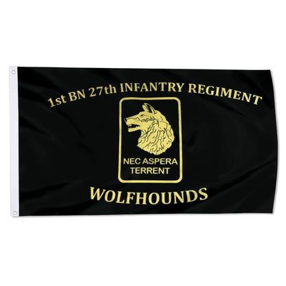 1st BN 27th Infantry Regiment Wolfhounds flag 3x5ft banner man cave
