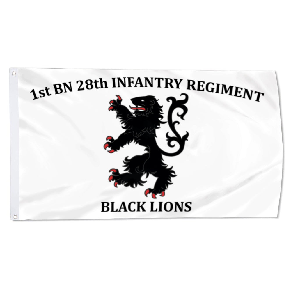 28th IN. Black Lions flag 3x5ft banner man cave
