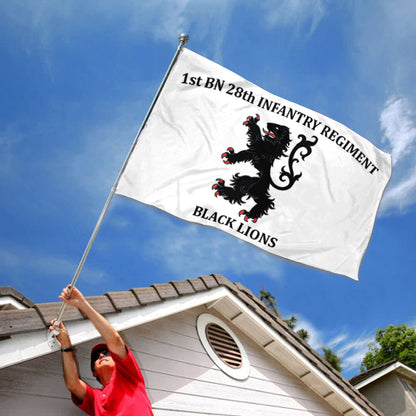28th IN. Black Lions flag 3x5ft banner man cave