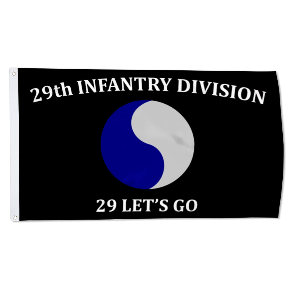 29th Infantry Division flag 29 Lets Go flags 3x5ft banner man cave 2