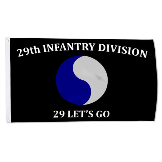 29th Infantry Division flag 29 Lets Go flags 3x5ft banner man cave 2