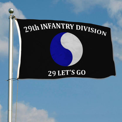 29th Infantry Division flag 29 Lets Go flags 3x5ft banner man cave 2