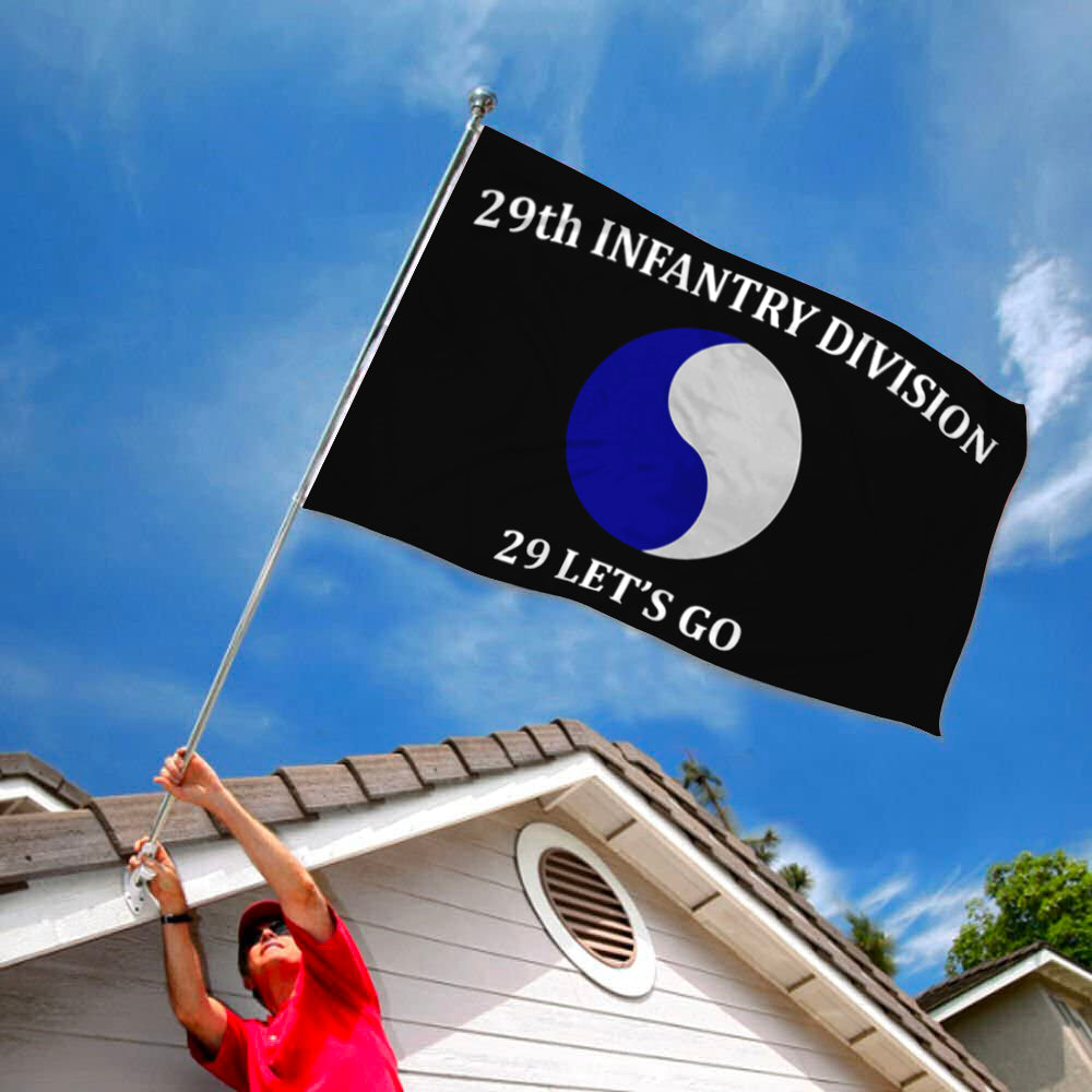 29th Infantry Division flag 29 Lets Go flags 3x5ft banner man cave 2