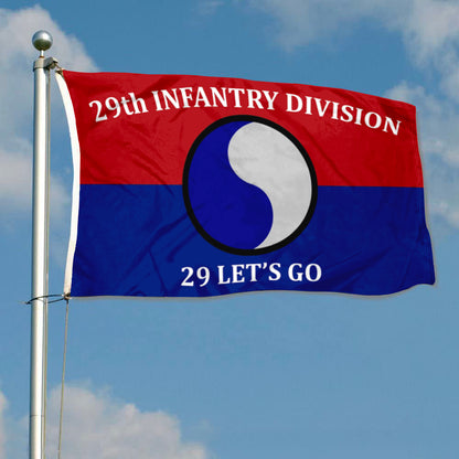 29th Infantry Division flag 29 Let's Go flags 3x5ft banner man cave