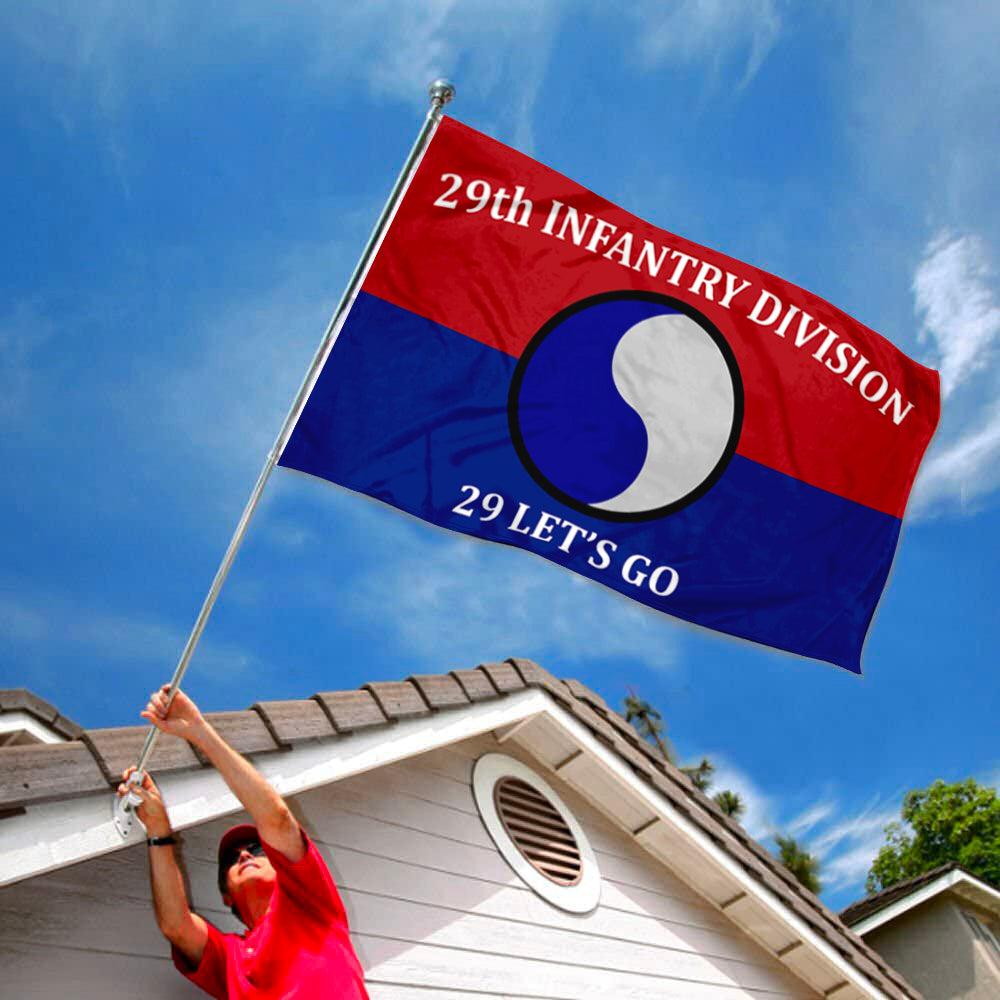 29th Infantry Division flag 29 Let's Go flags 3x5ft banner man cave