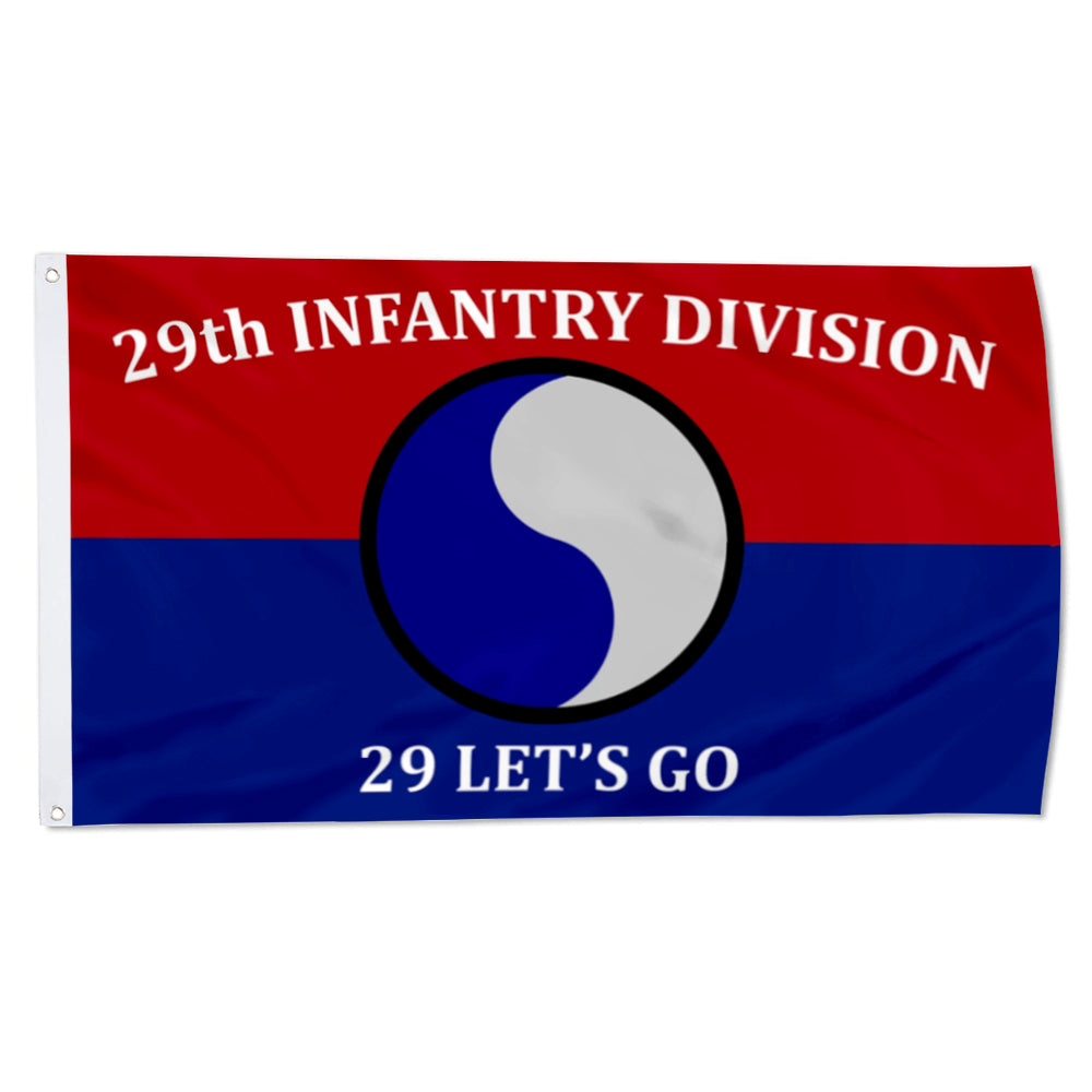 29th Infantry Division flag 29 Let's Go flags 3x5ft banner man cave