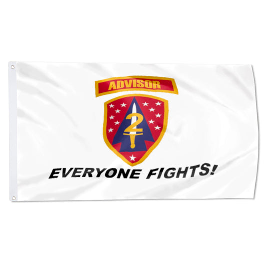 2ND SFAB WHITE Advisor Everyone Fights flag 3x5ft banner man cave