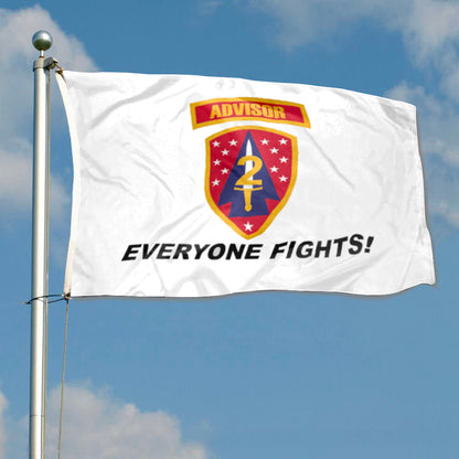 2ND SFAB WHITE Advisor Everyone Fights flag 3x5ft banner man cave