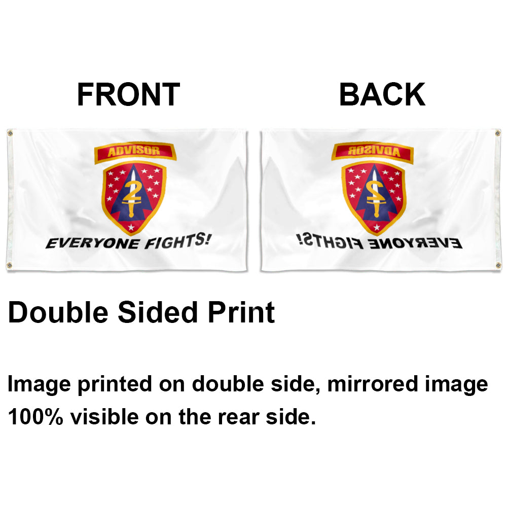 2ND SFAB WHITE Advisor Everyone Fights flag 3x5ft banner man cave
