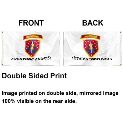 2ND SFAB WHITE Advisor Everyone Fights flag 3x5ft banner man cave