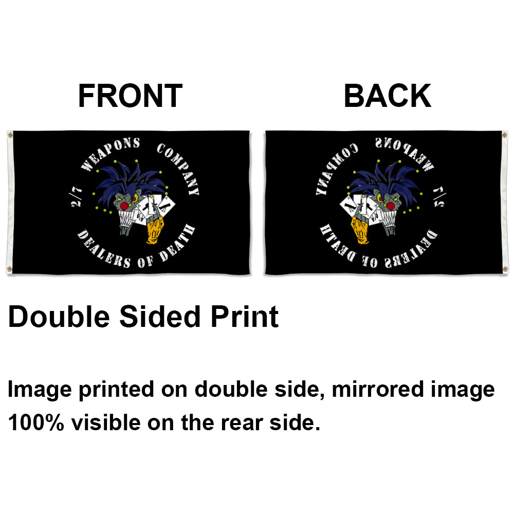 2/7 Weapons Company flag 3x5ft banner man cave