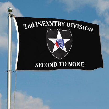 2nd Infantry Division flag 3x5ft banner man cave 3