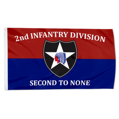 2nd Infantry Division flag 3x5ft banner man cave 4