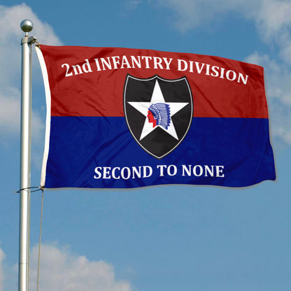 2nd Infantry Division flag 3x5ft banner man cave 4