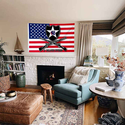 2nd Infantry Division flag 3x5ft banner man cave