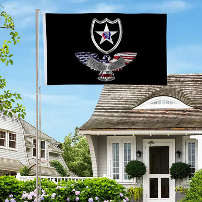 2nd Infantry Division Veteran flag 3x5ft banner man cave