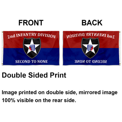 2nd Infantry Division flag 3x5ft banner man cave 4