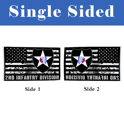 2nd Infantry Division flag 3x5ft banner man cave 2