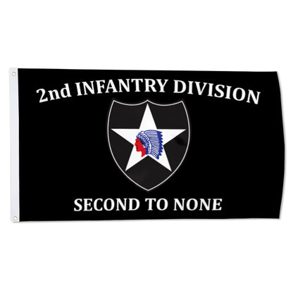 2nd Infantry Division flag 3x5ft banner man cave 3