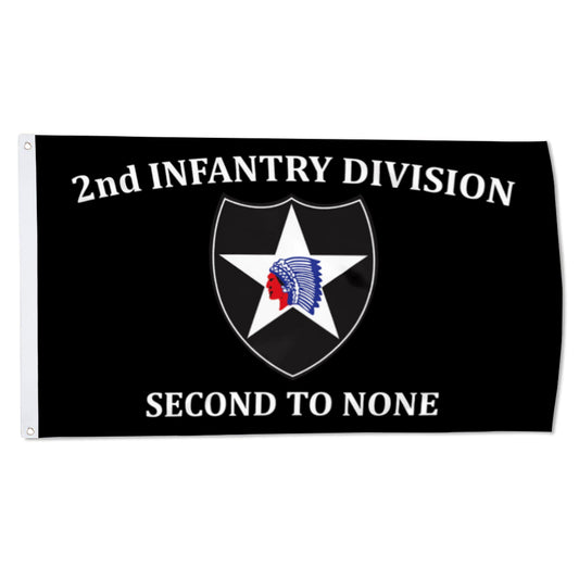 2nd Infantry Division flag 3x5ft banner man cave 3