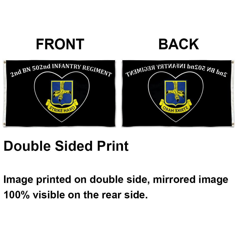 2nd bn 502nd infantry regiment flag 3x5ft banner man cave