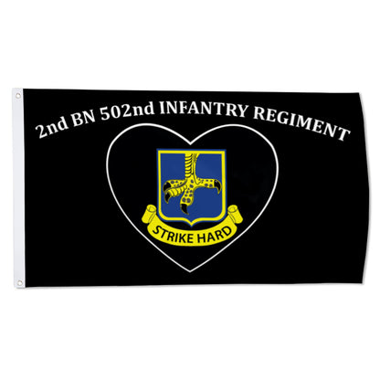 2nd bn 502nd infantry regiment flag 3x5ft banner man cave